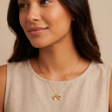 My Sister's Cottage | Waterproof | Dainty Bow Necklace (detail view 3)