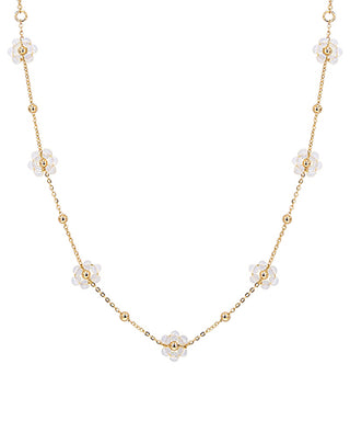 Daisy Glass Bead Necklace