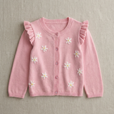 Hand-Embroidered Daisy Knit