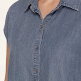 Harborline Chambray Button Down Top
