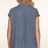 Harborline Chambray Button Down Top