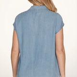 Harborline Chambray Button Down Top