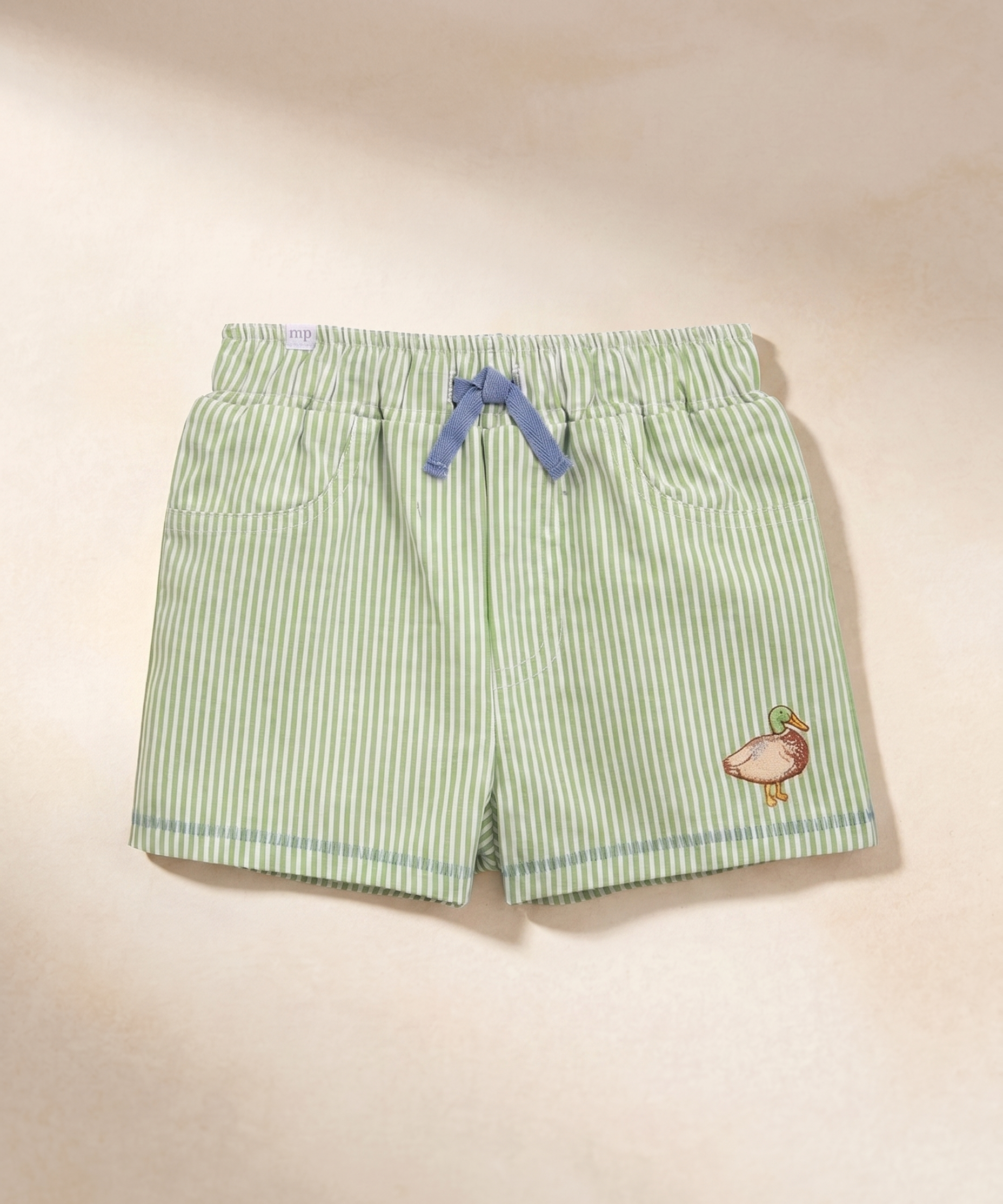 Duck Seersucker Swim Trunks