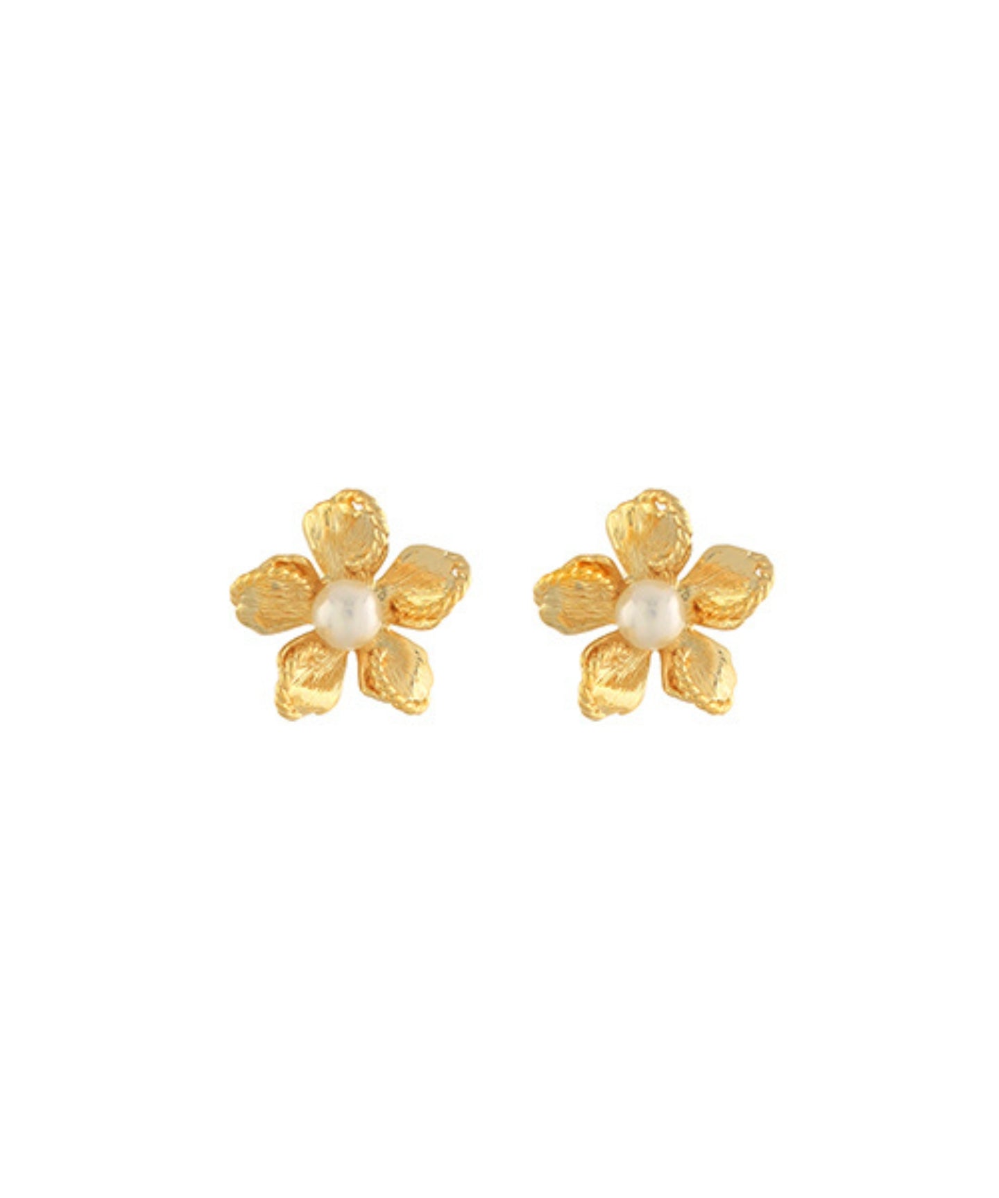Pearl Flower Studs