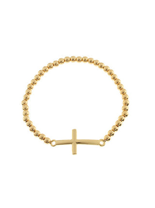 Beaded Cross Bracelet