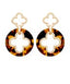 Clover Acetate 2 Drop Earrings