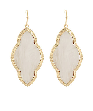 Shell Arabesque Drop Earrings