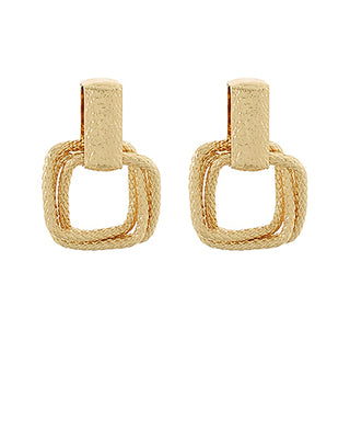 Square Linked Earrings