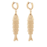 Golden Coast Fish Drop Earrings