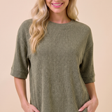 Easy Living Ribbed Tee