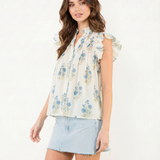 Elodie Floral Flutter Top