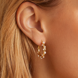 My Sister's Cottage | Waterproof | Embellished Hoop Earrings (detail view 2)