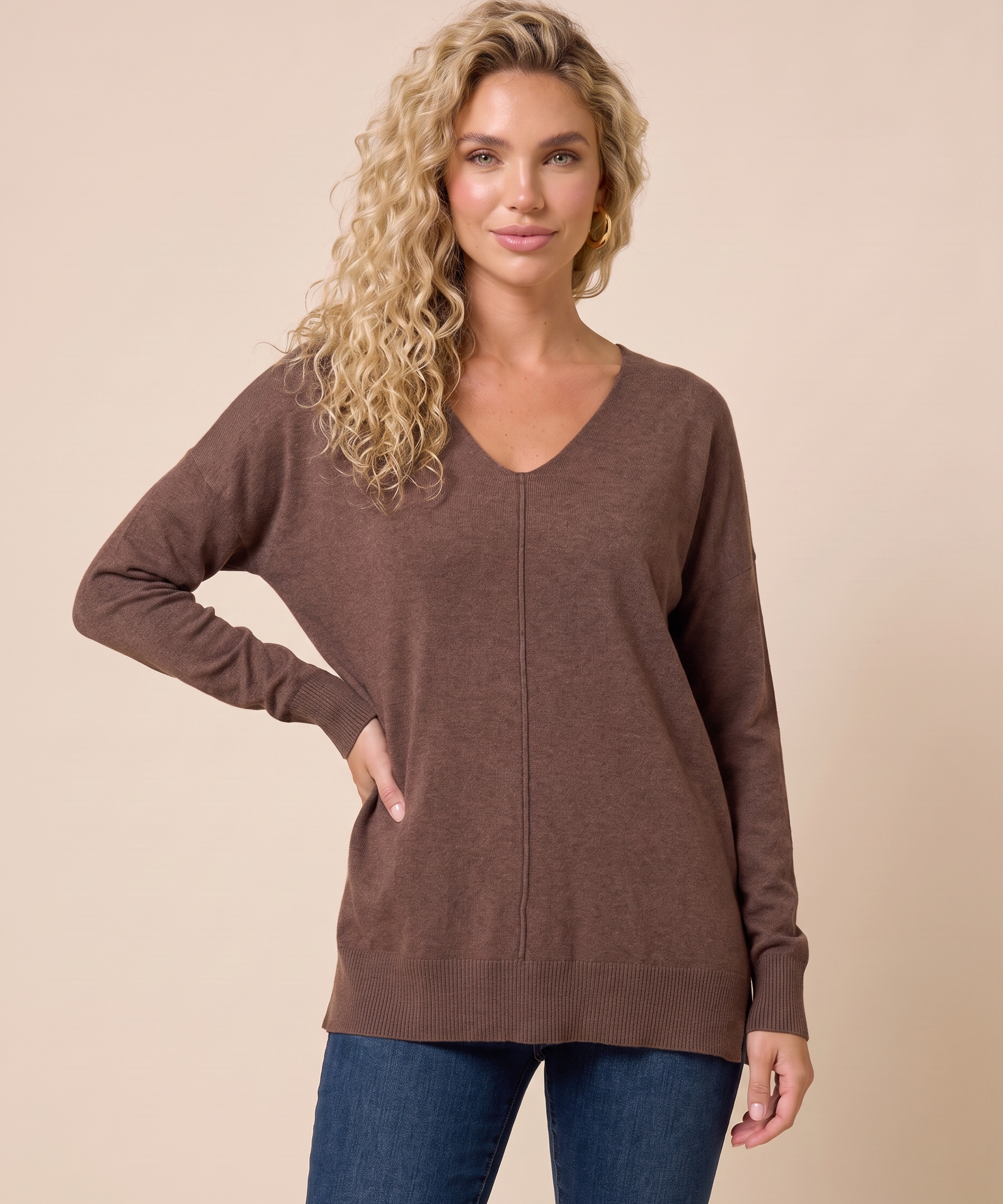 Everyday Ease V-Neck Sweater