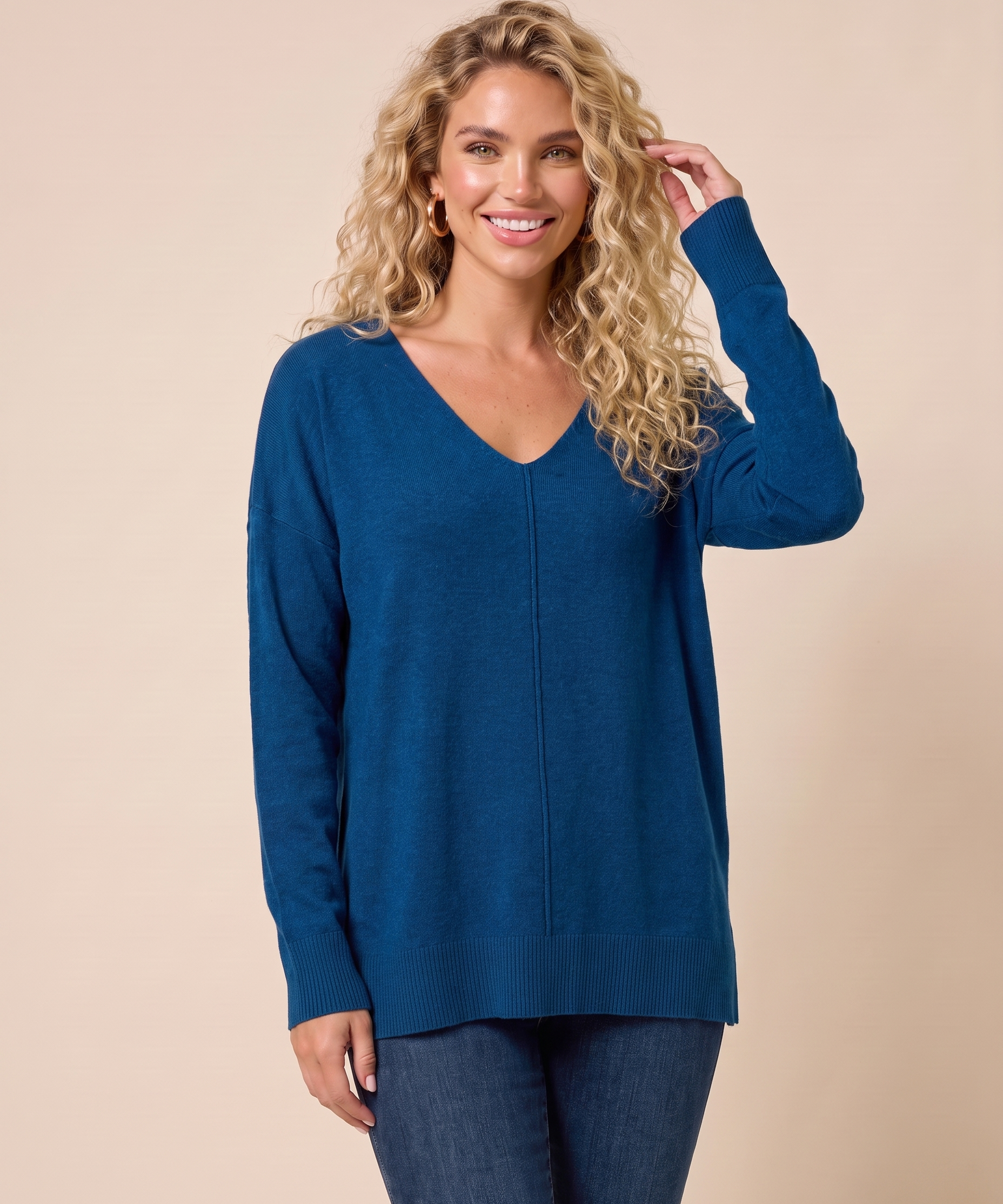 Everyday Ease V-Neck Sweater