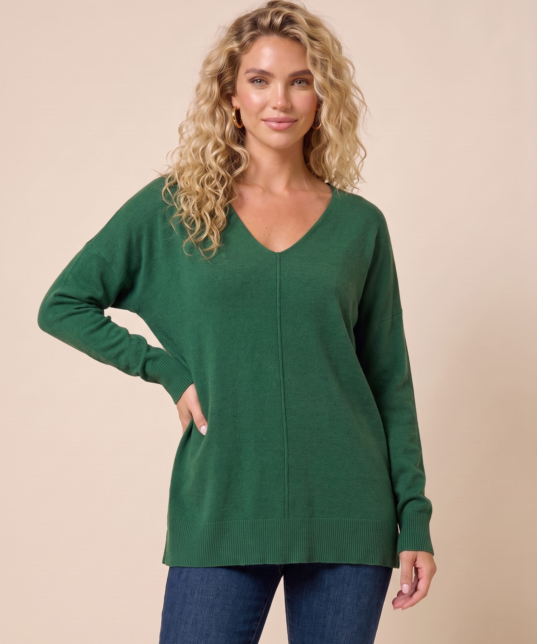 Everyday Ease V-Neck Sweater