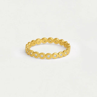 Petite Pave Simple Stacking Ring