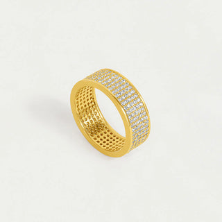 Petite Pave Thick Stacking Ring