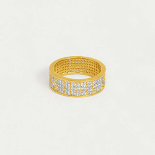 Petite Pave Thick Stacking Ring