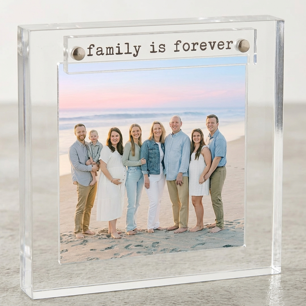 Family Is Forever Mini Acrylic Frame (detail view 2)