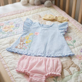 Floral Bunny Pinafore Set (detail view 2)