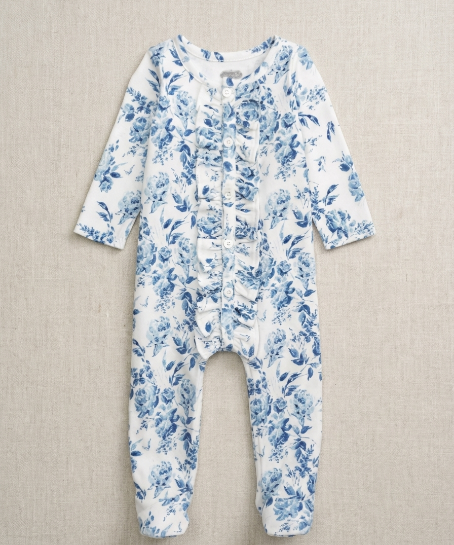 Floral Ruffle Sleeper (detail view 3)