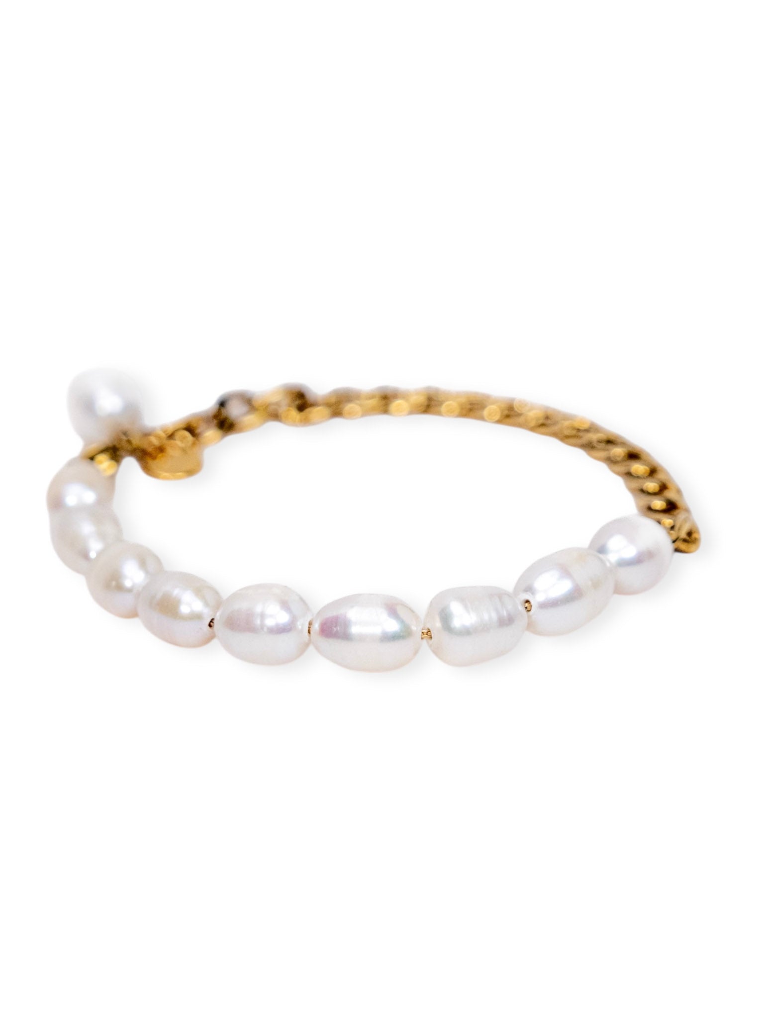My Sister's Cottage | Waterproof | Freshwater Cultured Pearl & Chain Bracelet (detail view 4)