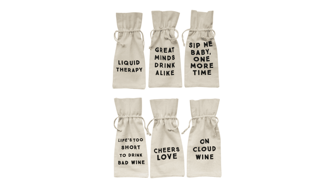 Funny Cotton Wine Bags
