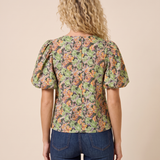 Garden Muse Puff Sleeve Top