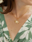 Ginkgo Paperclip Necklace