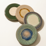 Spring Color Glazed Coaster – Colorful Glazed Ceramic Drink Coaster (detail view 2)