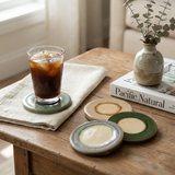 Spring Color Glazed Coaster – Colorful Glazed Ceramic Drink Coaster