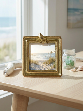 Gold Bird Photo Frame