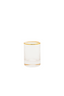 Gold Rim Shot Glass