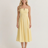 Golden Hour Strapless Midi Dress (detail view 2)