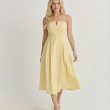 Golden Hour Strapless Midi Dress (detail view 3)