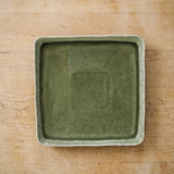 Green Stoneware Plate