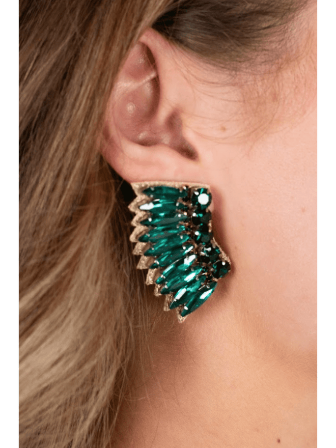 Green Wing Earrings