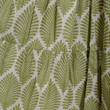 Green Palm Halter Neck Midi Dress