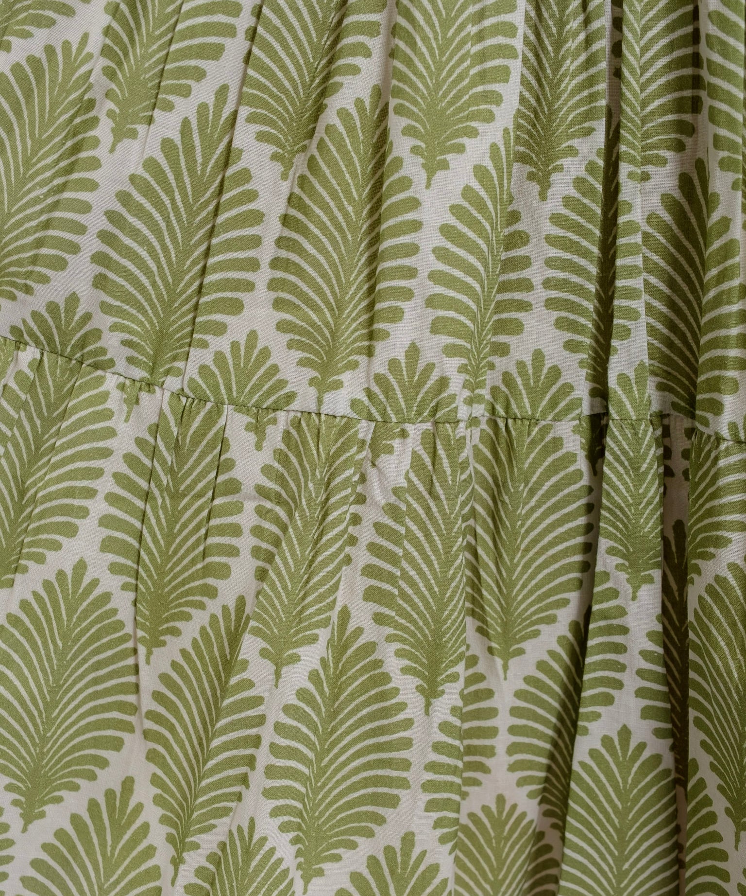 PREORDER: Green Palm Halter Neck Midi Dress— Ships Late June/Early July