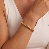 My Sister's Cottage | Waterproof | Hammered Bangle (detail view 2)