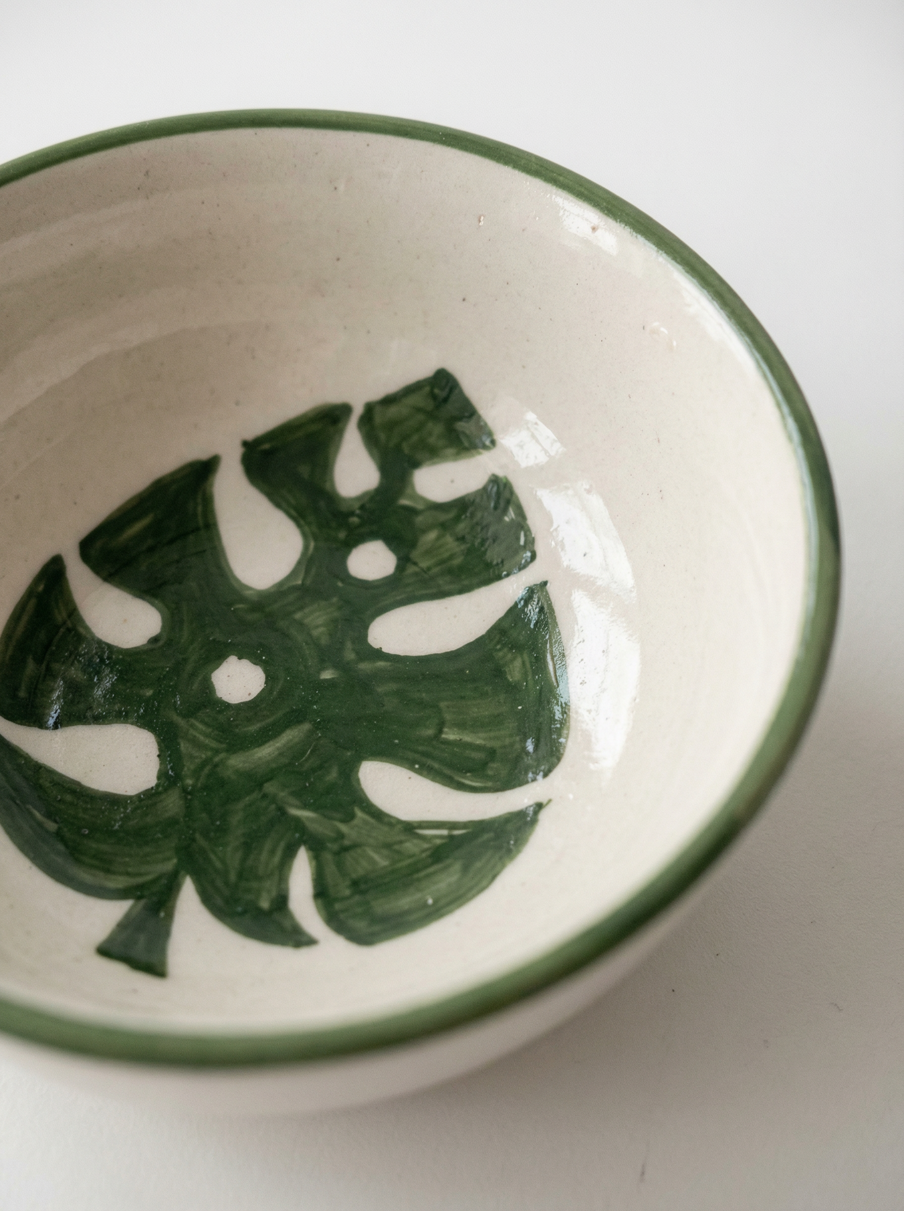Hand-Painted Botanical Bowl (detail view 5)