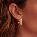 Heart Hoop Earrings - Waterproof