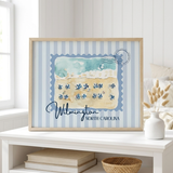 Wilmington NC Vintage Stamp Print – Coastal Wall Art Gift