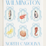 Wilmington Sea Life Print Artwork – Coastal Ocean Wall Art Gift (detail view 2)