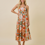 Island Postcard Midi Dress
