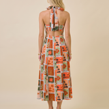 Island Postcard Midi Dress