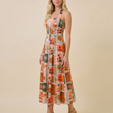 Island Postcard Midi Dress