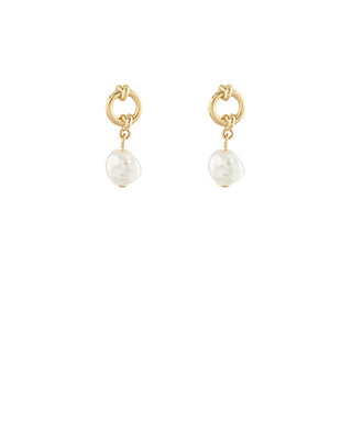 Knotted Pearl Earrings