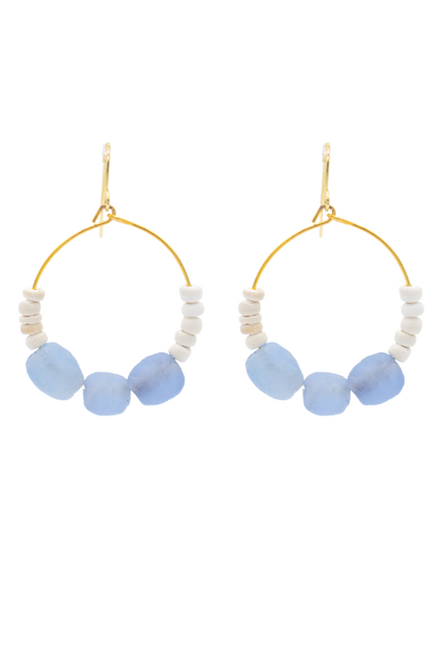 Light Blue Sea Coast Earrings