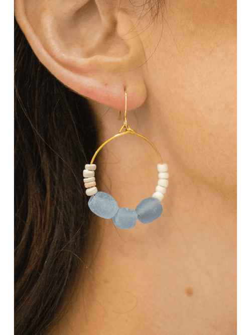 Light Blue Sea Coast Earrings